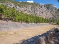 Ancient Delfi excavations in Greece. Royalty Free Stock Photo